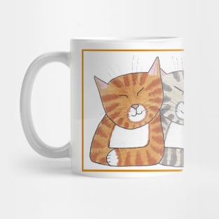 Whimsical Tabbies Sleeping Portrait Mug